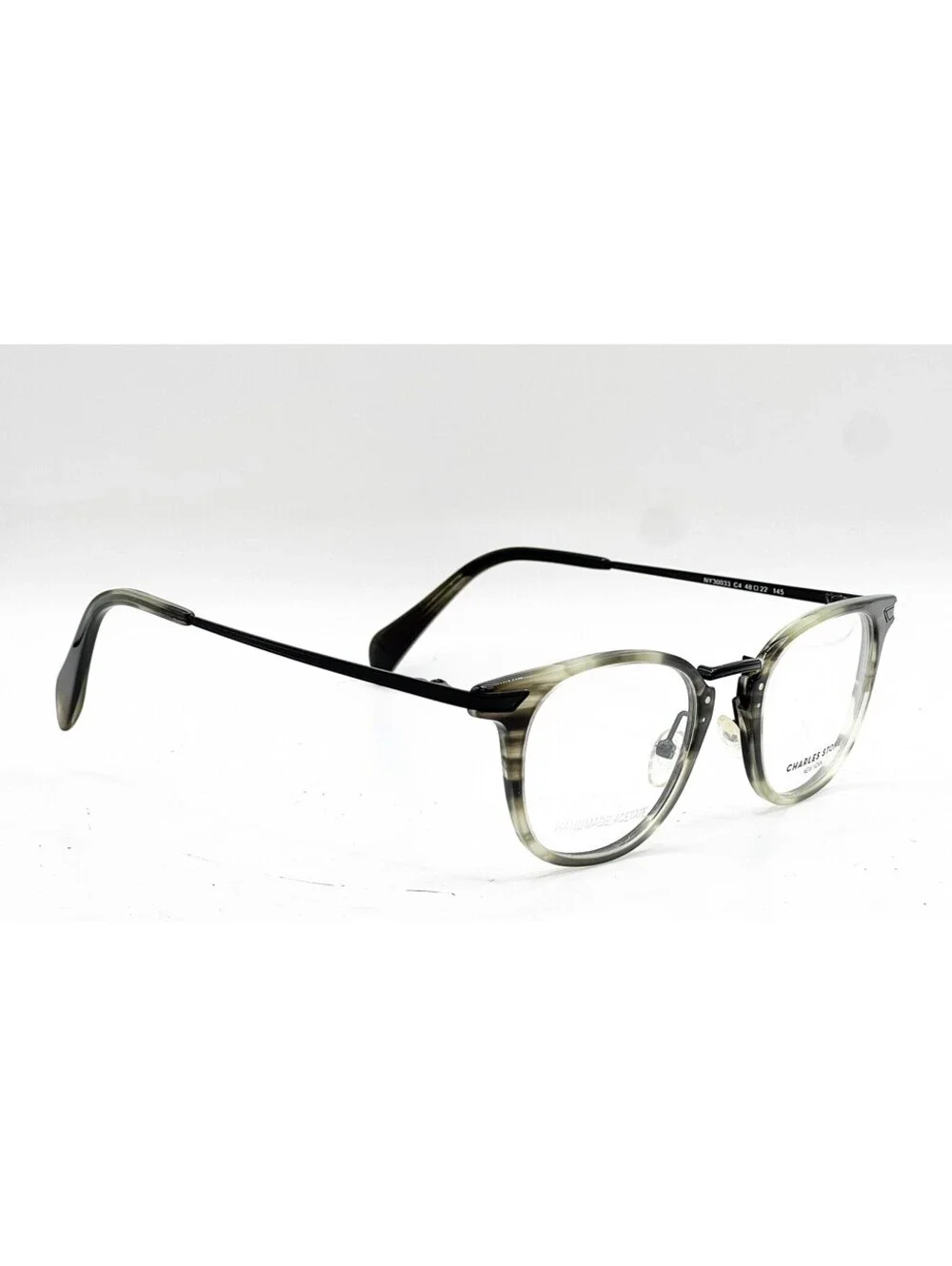 Charles Stone New York Ny30033 C4 Green Havana Authentic Eyeglasses 48-22-145